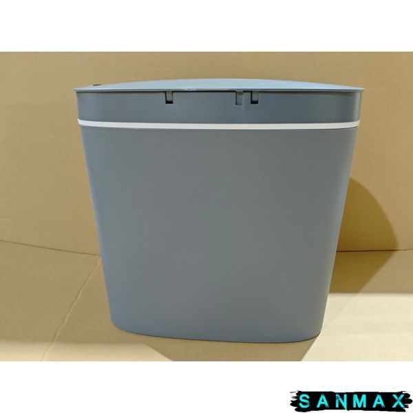Відро для сміття сенсорне овальне Mixxus Flat-TC0109 Графіт 9 л колір графіт (MI7075) MI7075 фото