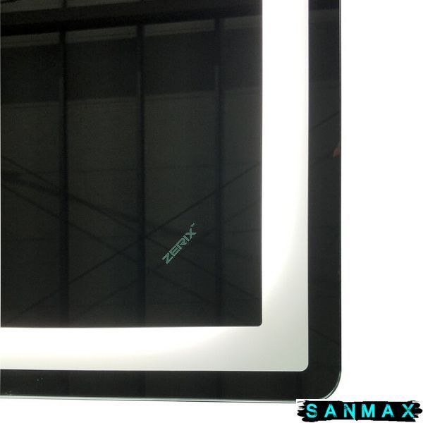 Дзеркало Zerix Sansa MR01-80x60-REVERSE з LED Touch, Anti-fog, димером, регулятором яскравості (ZX6049) ZX6049 фото