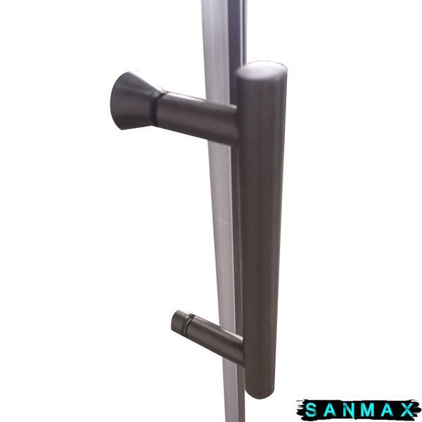 Душова кабіна без піддону Koer SR SC03-90x90x200-TR-07 прозоре скло Easy Clean 6мм, графіт (KR5359) KR5359 фото