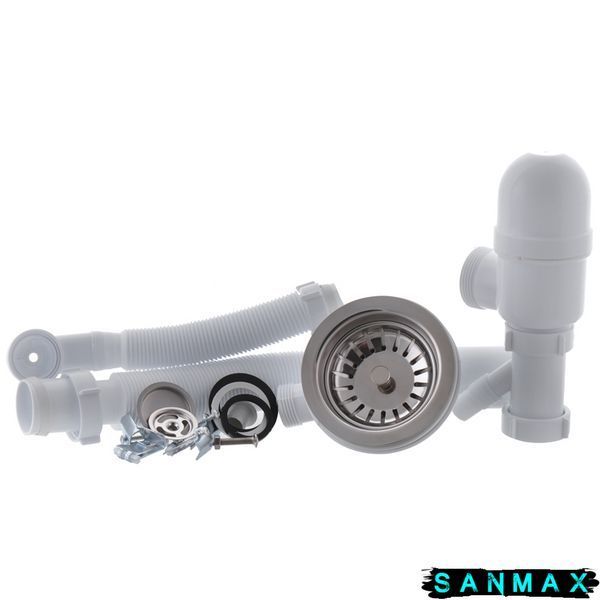 Мийка кухонна Zerix ZS-5751S-14 Чорний металік (ZX4602) ZX4602 фото