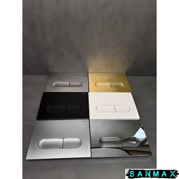 Панель змиву пластикова механіка Koer KT-0608-01 Лінійна Закруглена Хром (KR6124) KR6124 фото