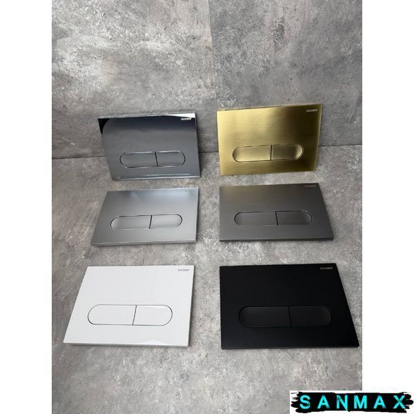 Панель змиву пластикова механіка Koer KT-0608-01 Лінійна Закруглена Хром (KR6124) KR6124 фото