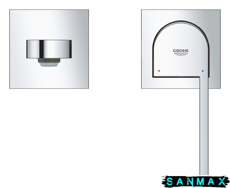 Змішувач для умивальника Grohe Plus на 2 отвори, L-Size (29306003) 29306003 фото