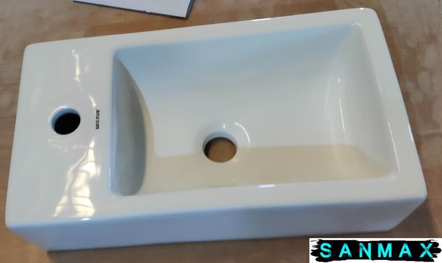 Раковина накладна Mixxus Premium Quadro-0207 480х260х125mm з отвором під змішувач (MP6503) MP6503 фото