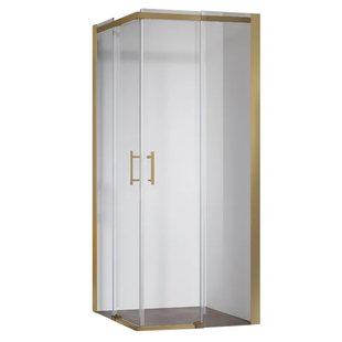 Душова кабіна без піддону Koer SR SC03-90x90x200-TR-12 прозоре скло Easy Clean 6мм, матове золото (KR5358) KR5358 фото