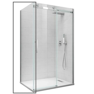 Бічна стінка до кабіни Koer SR SW01-90x200-TR-01 прозоре скло Easy Clean 8мм, хром (KR5381) KR5381 фото
