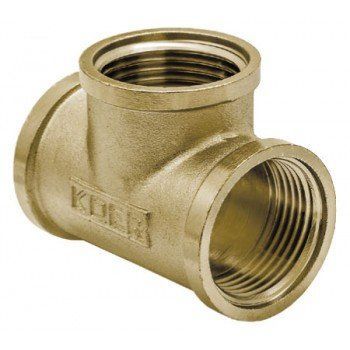 Трійник латунний 3/4 ВВВ Koer KF.T08F.WN (KR5098) KR5098 фото