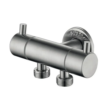 Кран для підключення сантехприладів Zerix VAL-13-1/2x1/2x1/2 Нерж (ZX5971) ZX5971 фото