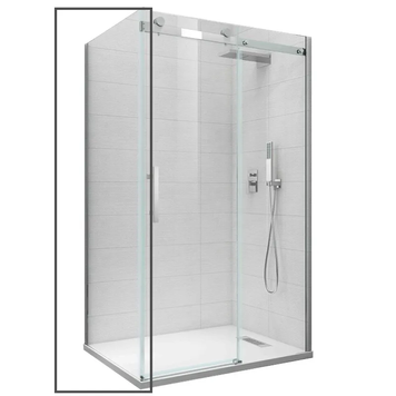 Бічна стінка до кабіни Koer SR SW01-90x200-TR-01 прозоре скло Easy Clean 8мм, хром (KR5381) KR5381 фото