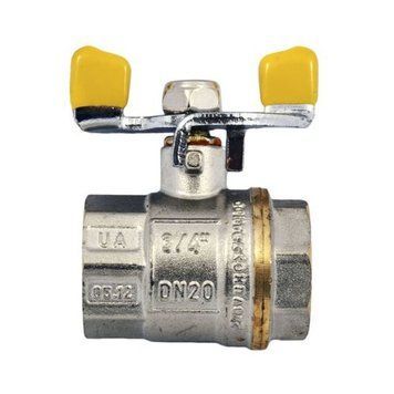 Кран кульовий 3/4 БГГ Газ Waterpro WP602-20FFW-Y (WP2934) WP2934 фото