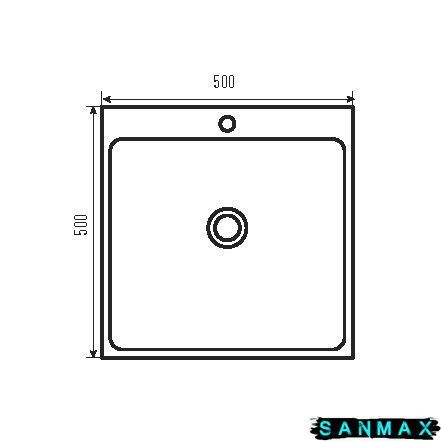 Кухонна інтегрована мийка Zerix ZH5050-215 Satin 3.0/0.8 (MX1581) MX1581 фото
