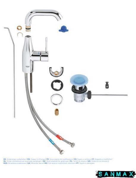 Змішувач для умивальника M-розміру Grohe Essence New (23462001) 23462001 фото