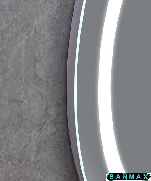 Дзеркало Mixxus Plain MC02-60 (годинник, Led-підсвічування, антизапотівання) (MI6012) MI6012 фото