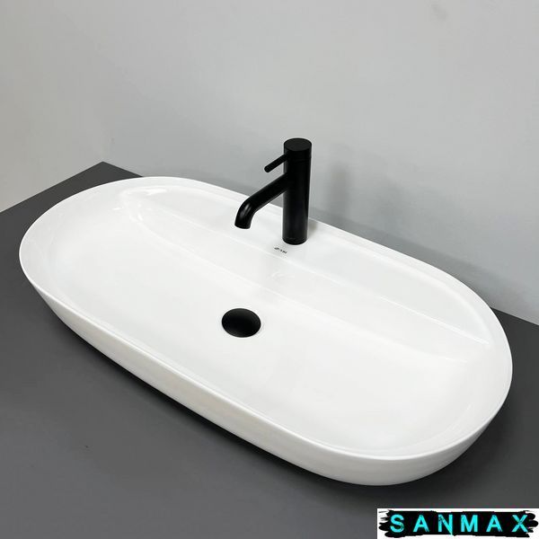 Умивальник накладний Vbi Terni M Білий VBI-011801 фото