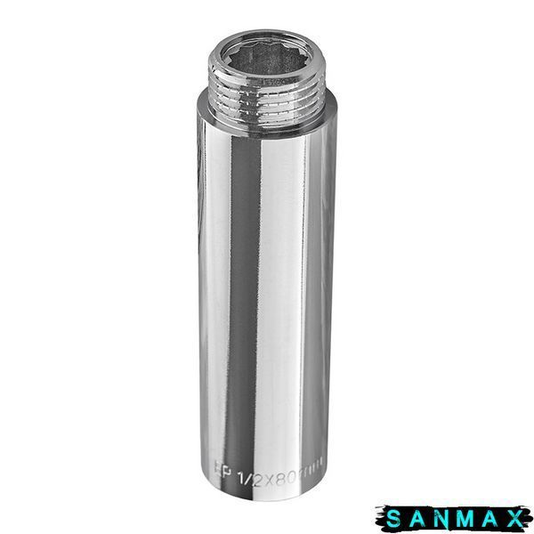 Подовжувач Europroduct EP.E080.Chr - 1/2"MF-80мм хром (EP6130) EP6130 фото