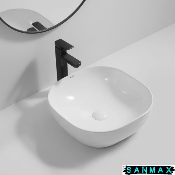Умивальник накладний керамічний Mixxus Premium Diverse-0105 425х425х145mm (MP6535) MP6535 фото