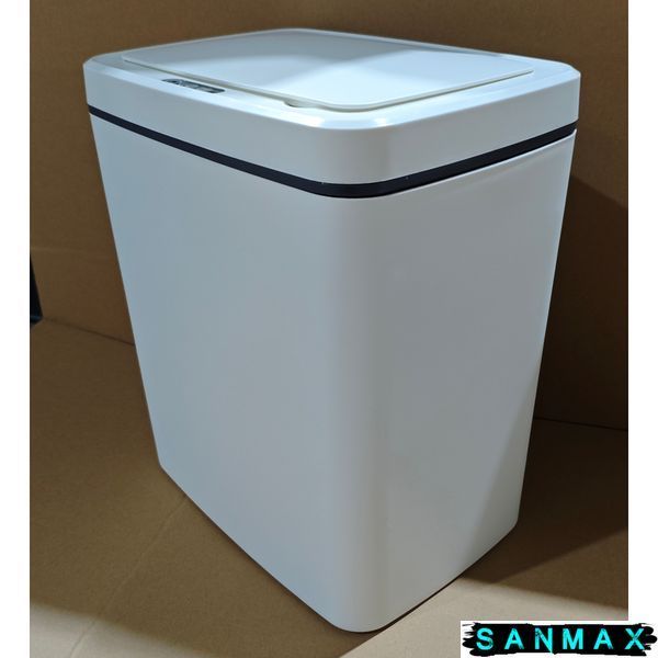 Відро для сміття сенсорне прямокутне Mixxus WAVE-TC0110 Білий 10 л колір білий (MI7073) MI7073 фото