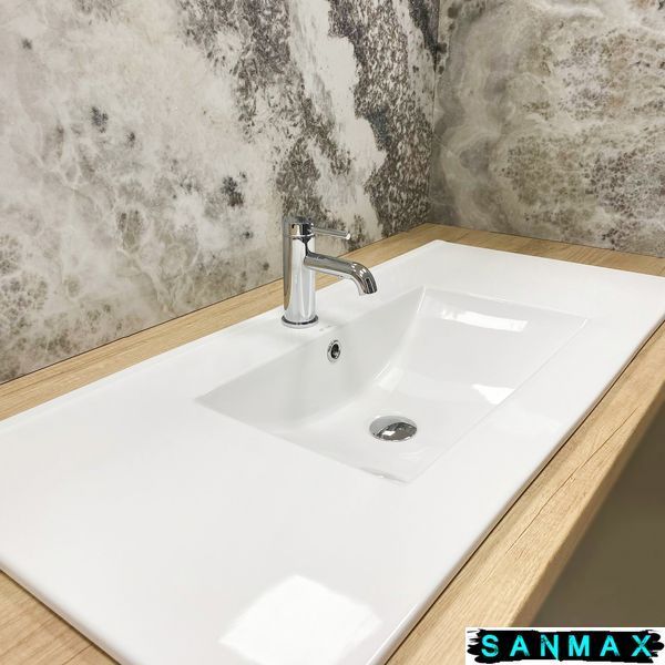 Умивальник врізний Vbi Ferrara 100 Білий VBI-018030 фото