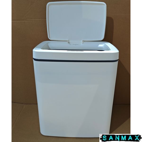 Відро для сміття сенсорне прямокутне Mixxus WAVE-TC0110 Білий 10 л колір білий (MI7073) MI7073 фото