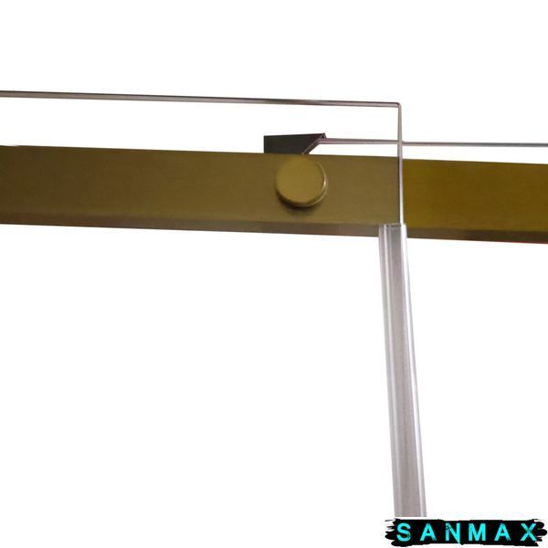 Душова кабіна без піддону Koer SR SC03-90x90x200-TR-12 прозоре скло Easy Clean 6мм, матове золото (KR5358) KR5358 фото