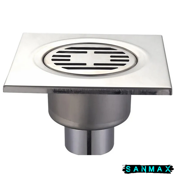 Душовий трап Champion Drain-03-15x15-180 із нержавіючої сталі, прямий відвід (CH6147) CH6147 фото