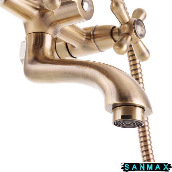 Змішувач для ванни Haiba Dominox 142 Бронза Кераміка (HB3938) HB3938 фото