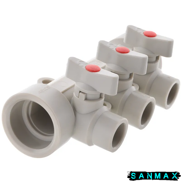 Колектор 3-way з кульовими кранами 40x20 PPR Koer K0170.PRO 30 (KP0220) KP0220 фото