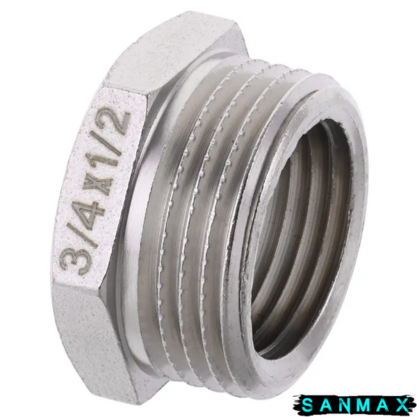 Футорка нікельована 1/2х3/4 Koer KF.F0608 (KF0082) KF0082 фото
