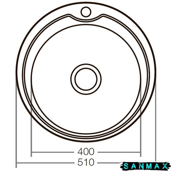 Мийка кухонна Zerix Z510-08-180E (Satin) (ZX1586) ZX1586 фото
