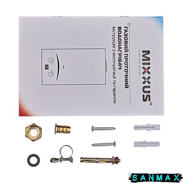 Газова колонка димохідна Mixxus 10 л Gwh-0410 Малюнок Квіти (WH0025) WH0025 фото