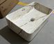 Раковина накладна Mixxus Premium Quadro-0208 Marble 480х315х140mm з переливом (MP6518) MP6518 фото 7