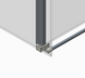 Бічна стінка до кабіни Koer SR SW01-90x200-TR-01 прозоре скло Easy Clean 8мм, хром (KR5381) KR5381 фото 5