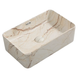 Раковина накладна Mixxus Premium Quadro-0208 Marble 480х315х140mm з переливом (MP6518) MP6518 фото 1