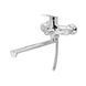 Змішувач для ванни Plamix Lucas-006 EURO SET Chrome (з шлангом, лійкою та кронштейном) (PM0710) PM0710 фото 5