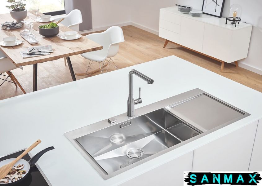 Мийка кухонна Grohe EX Sink K1000 (подвійне крило зліва) (31581SD0) 31581SD0 фото