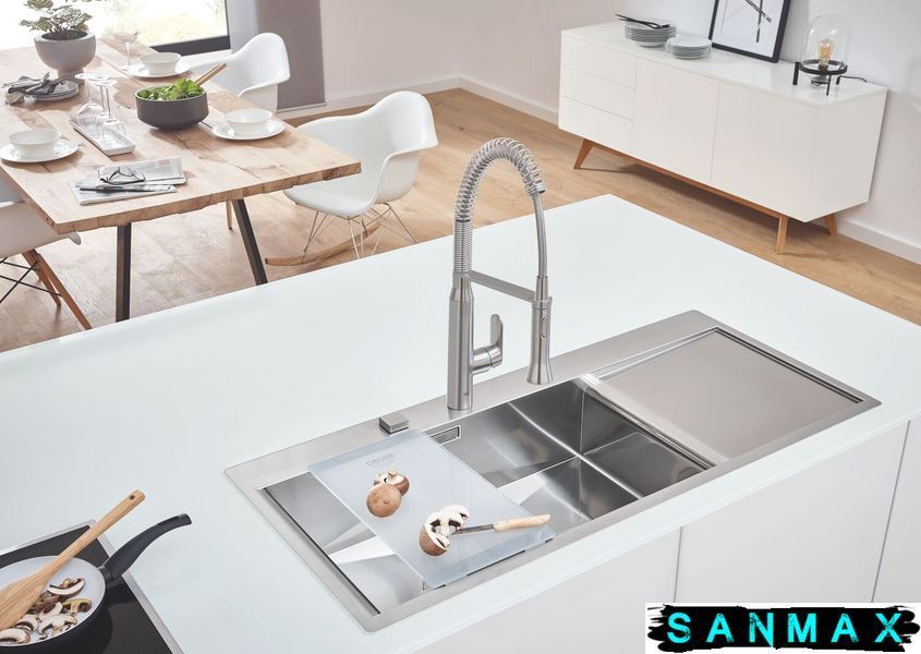 Мийка кухонна Grohe EX Sink K1000 (подвійне крило зліва) (31581SD0) 31581SD0 фото