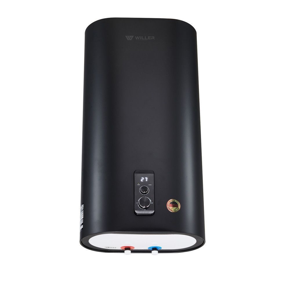 Бойлер Willer 50л EV50DRI Grand Digital плоский вертикальний сухий тен 2 кВт Чорний (EV50DRI Grand Digital bl) EV50DRI Grand Digital bl фото