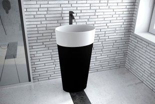 Умивальник вільностоячий Besco Uniqa B&W 32х46 #UMD-U-WBW фото
