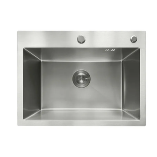 Кухонна інтегрована мийка Mixxus MH5843 Micro Decor SS Color (3.0/0.8) з нерж. сталі (колір нерж.) (MI8216) MI8216 фото