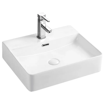 Умивальник накладний керамічний з переливом Mixxus Premium Quadro-0201 500x420x120mm (MP6478) MP6478 фото