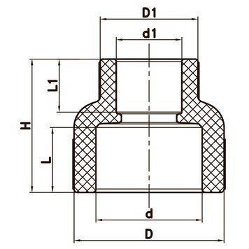 Муфта редукційна PPR ВВ 32x25 Koer K0034.PRO 35/420 (KP0042) KP0042 фото