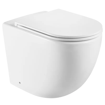 Унітаз підлоговий безбачковий Mixxus Premium Ellipse-0701-T1 570х365х410mm, система змиву Tornado 1.0 (MP6593) MP6593 фото