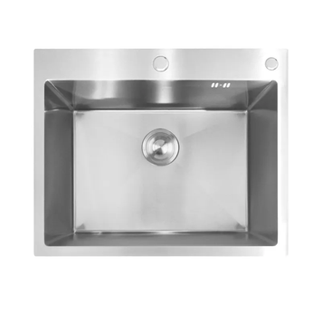 Кухонна інтегрована мийка Mixxus MH6050 Nano-Silver з нерж. сталі (колір нерж.) (MX1932) MX1932 фото