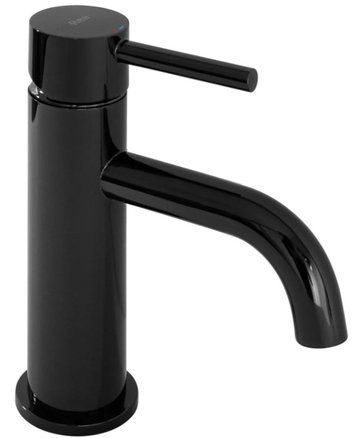 Змішувач для умивальника Rea Lungo Чорний Glossy чорний * REA-B0661 фото
