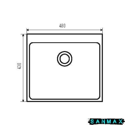 Кухонна інтегрована мийка Zerix ZH4843S-215 (3.0/1.0) Satin з сушаркою для посуду (ZM5554) ZM5554 фото