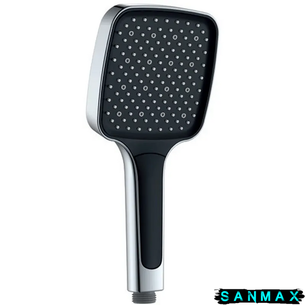 Лійка ручна для душу Koer KP-0402-01 (3 режими) Хром Чорний (KR4983) KR4983 фото