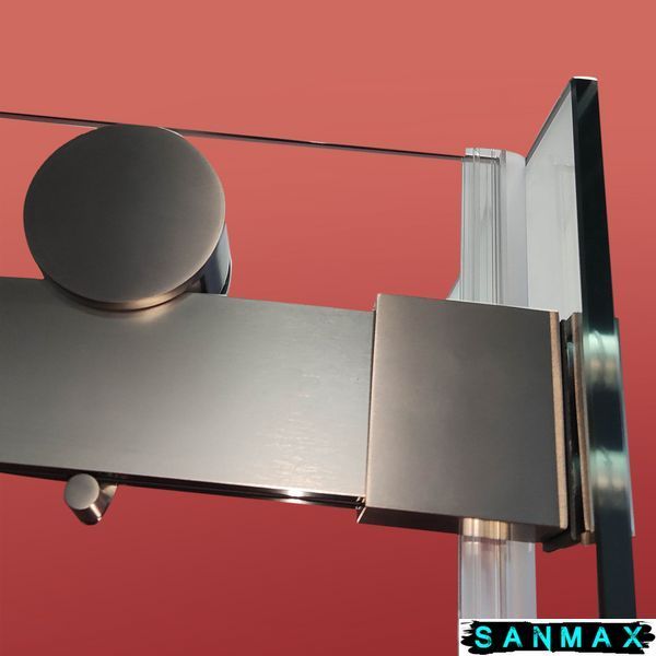 Бічна стінка до кабіни Koer SR SW01-90x200-TR-07 прозоре скло Easy Clean 8мм, графіт (KR5382) KR5382 фото