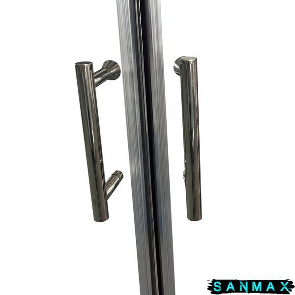 Душова кабіна без піддону Koer SR SC04-100x100x195-TR-01 прозоре скло Easy Clean 5мм, хром (KR5361) KR5361 фото