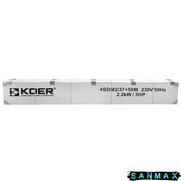 Насос для свердловин центробіжний Koer 4SDM 2/15 + 50M + пульт (KP2636) KP2636 фото