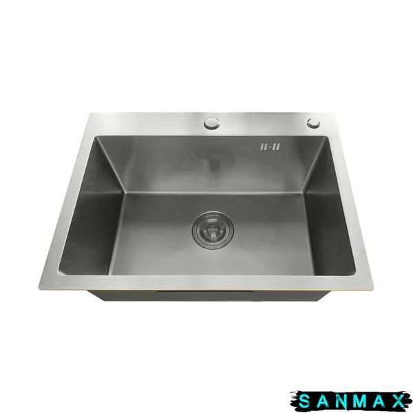 Кухонна інтегрована мийка Mixxus MH5843 Micro Decor SS Color (3.0/0.8) з нерж. сталі (колір нерж.) (MI8216) MI8216 фото